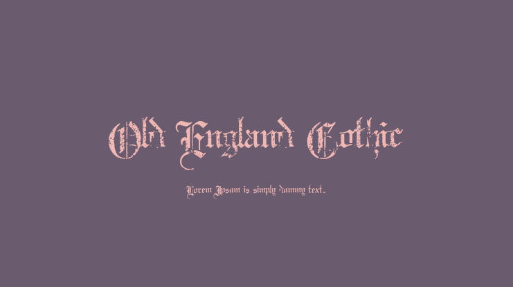 Old England Gothic Font