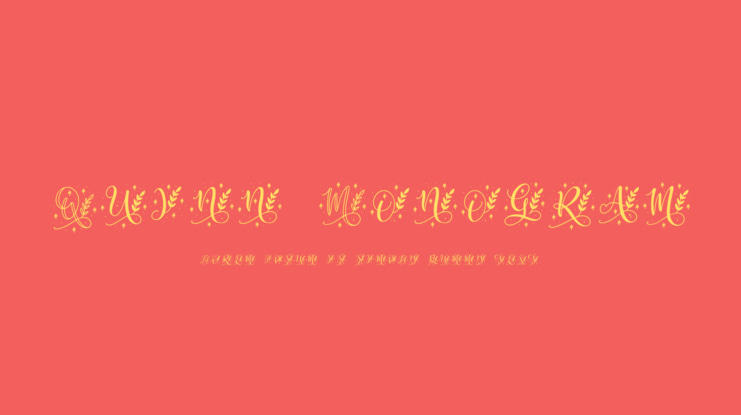 Quinn Monogram Font