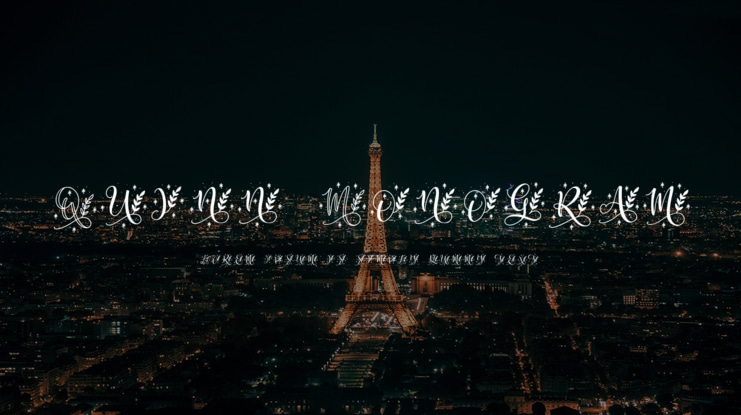 Quinn Monogram Font