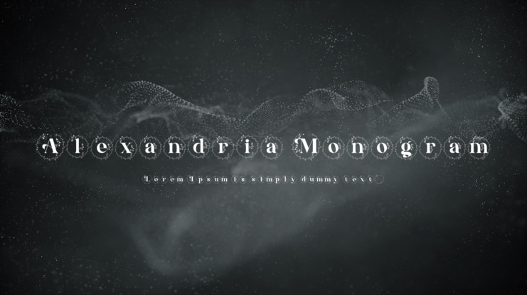 Alexandria Monogram Font