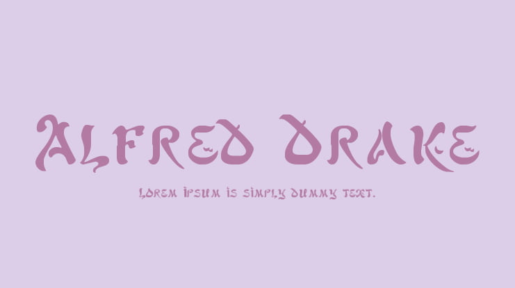 Alfred Drake Font