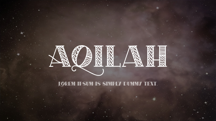 Aqilah Font