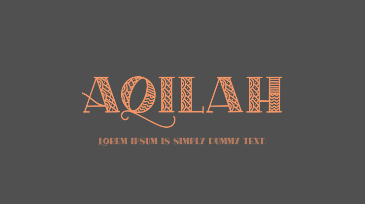 Aqilah Font