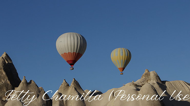 Betty Chamilla (Personal Use) Font