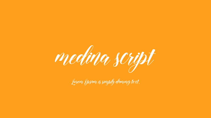 medina script Font