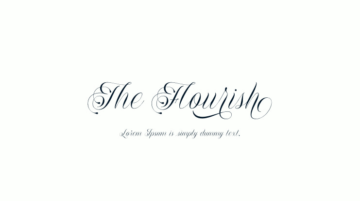 The Flourish Font