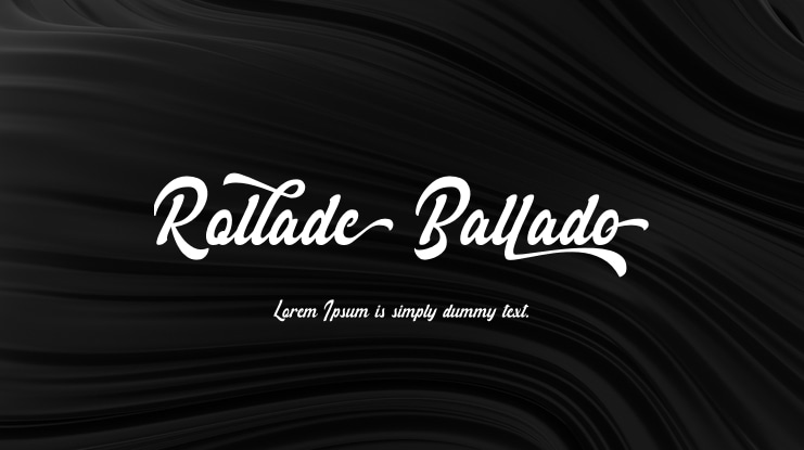 Rollade Ballado Font