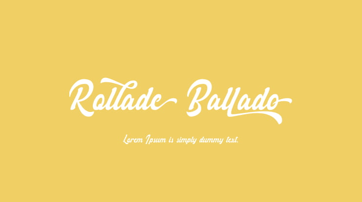 Rollade Ballado Font