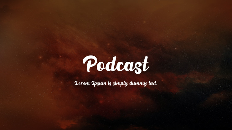 Podcast Font