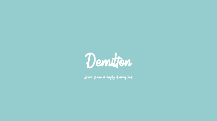 Demilton Font