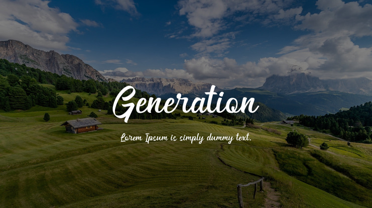 Generation Font