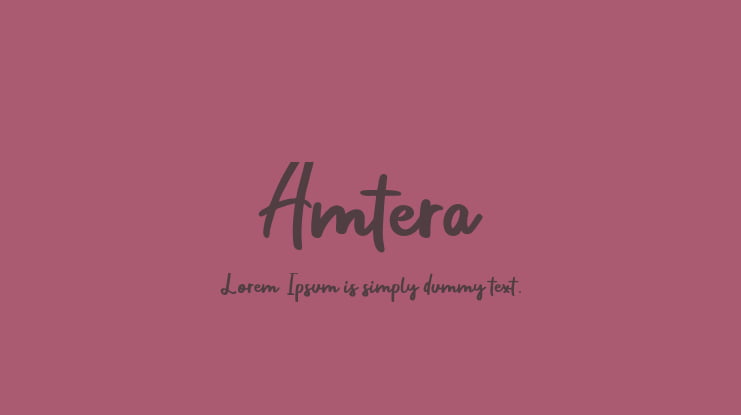 Amtera Font