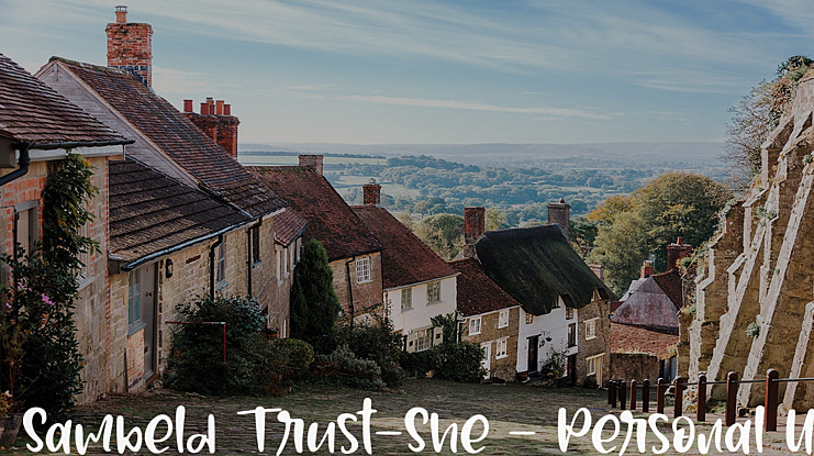 Sambeld Trust-She - Personal Us Font