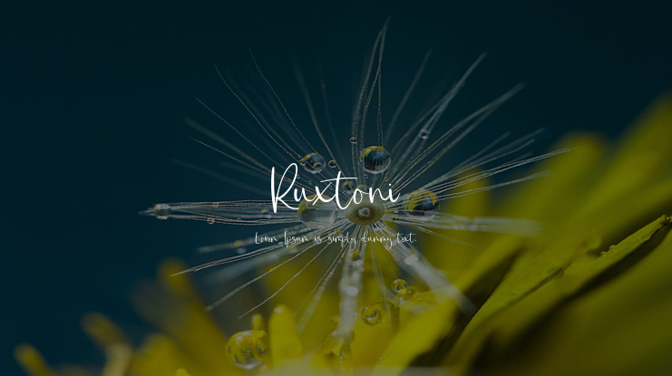 Ruxtoni Font