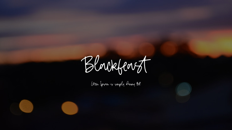Blackfeast Font
