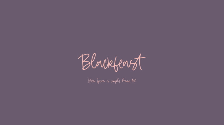 Blackfeast Font