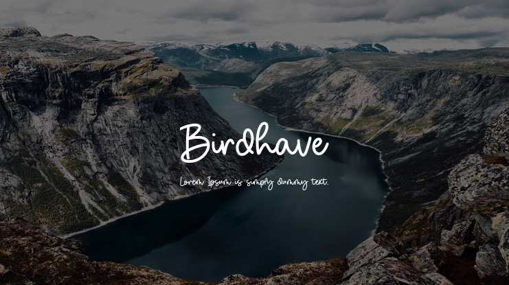 Birdhave Font