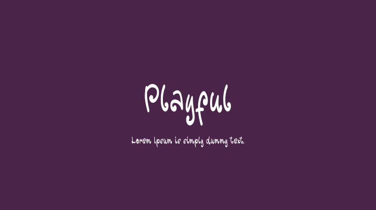 Playful Font