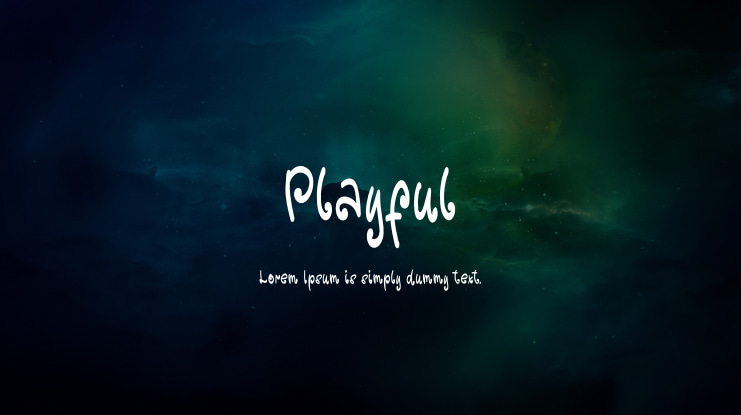 Playful Font