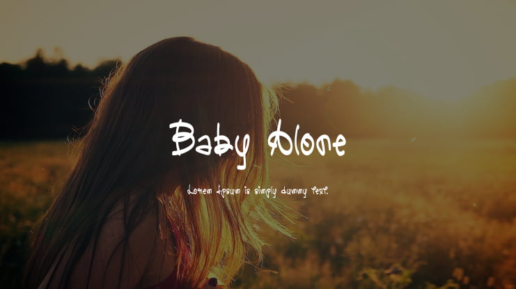 Baby Alone Font
