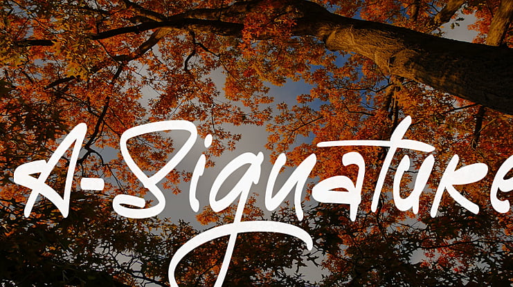 A-Signature Font