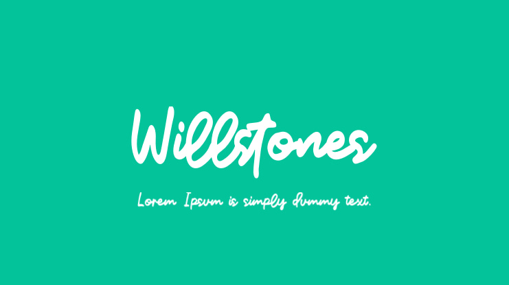 Willstones Font