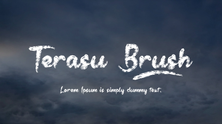 Terasu Brush Font