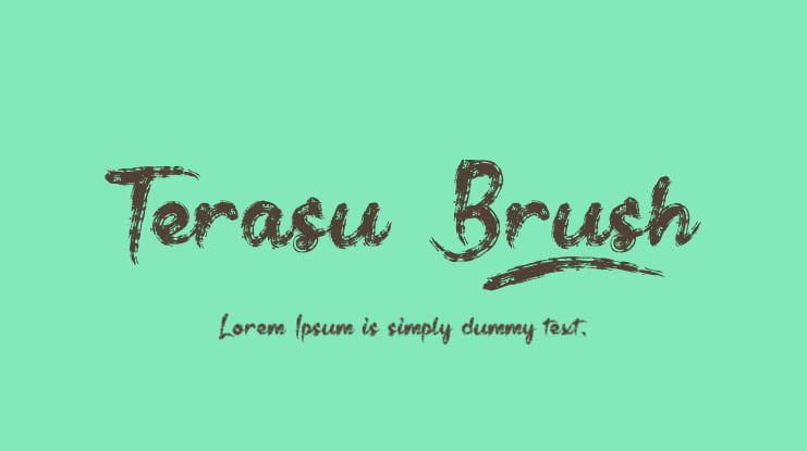 Terasu Brush Font