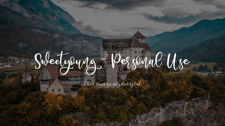 Sweetyoung - Personal Use Font