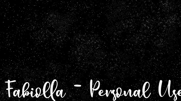 Fabiolla - Personal Use Font