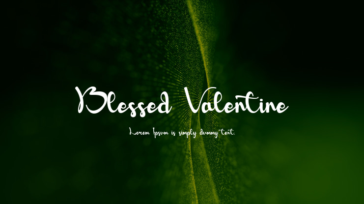 Blessed Valentine Font