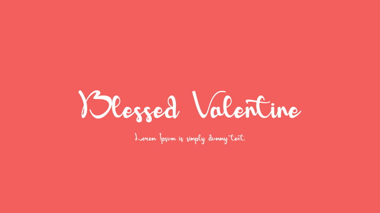 Blessed Valentine Font