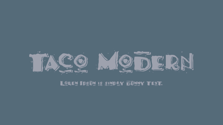 Taco Modern Font