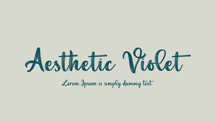 Aesthetic Violet Font