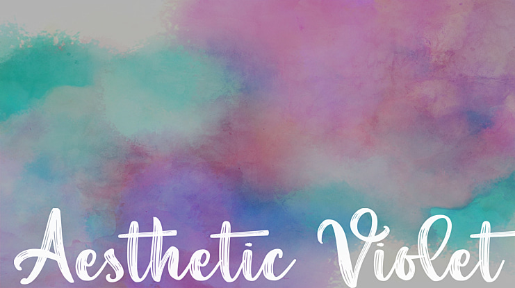 Aesthetic Violet Font