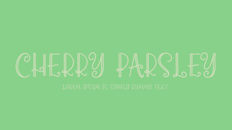 Cherry Parsley Font