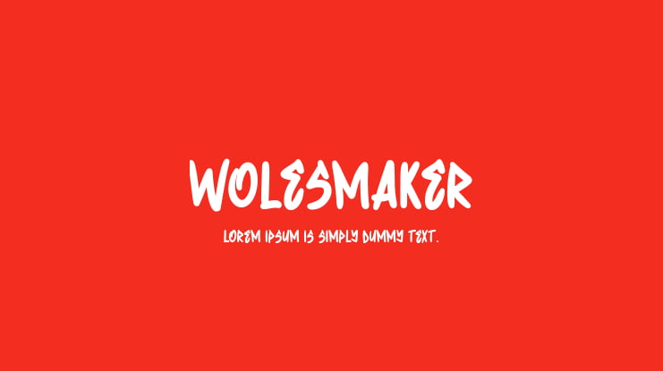 Wolesmaker Font Family