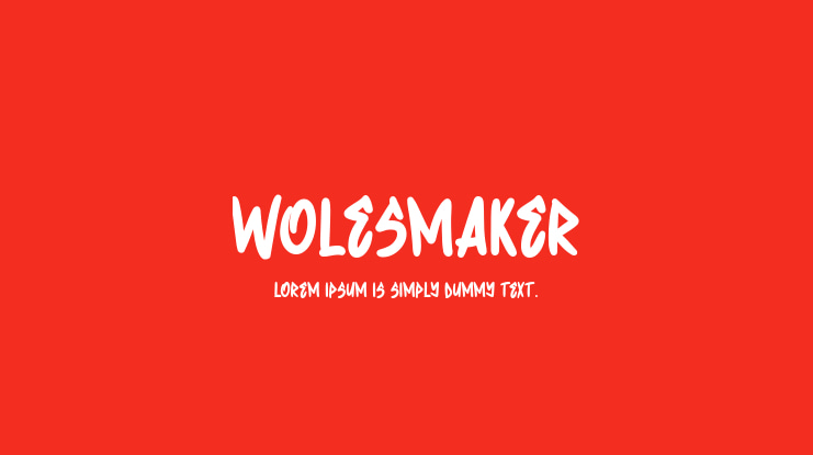 Wolesmaker Font Family