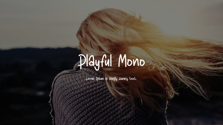Playful Mono Font