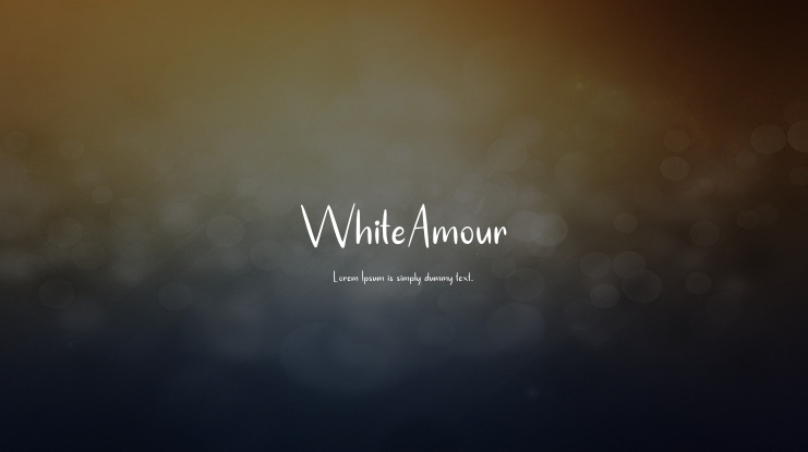 WhiteAmour Font Family