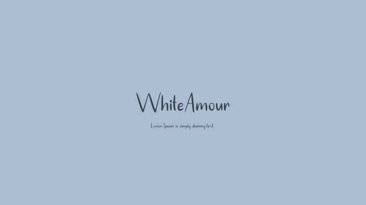 WhiteAmour Font Family
