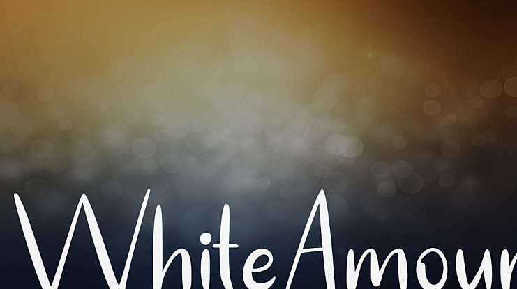 WhiteAmour Font Family