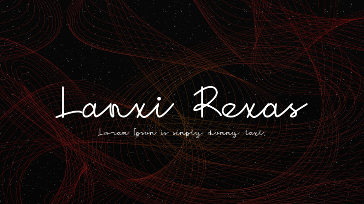 Lanxi Rexas Font