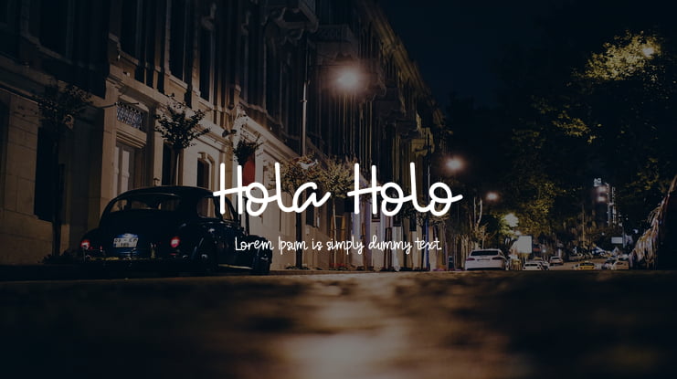 Hola Holo Font