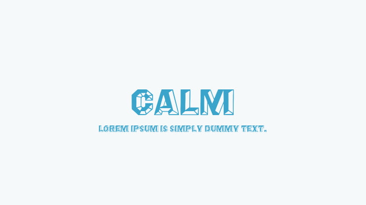 Calm Font