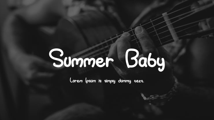 Summer Baby Font