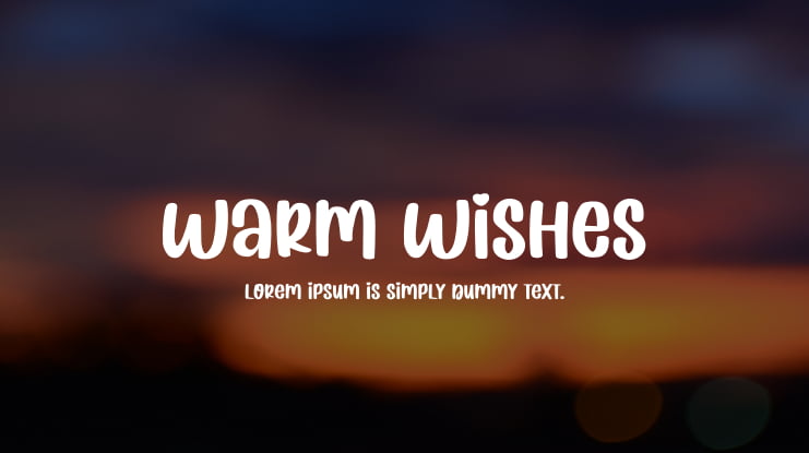 Warm Wishes Font