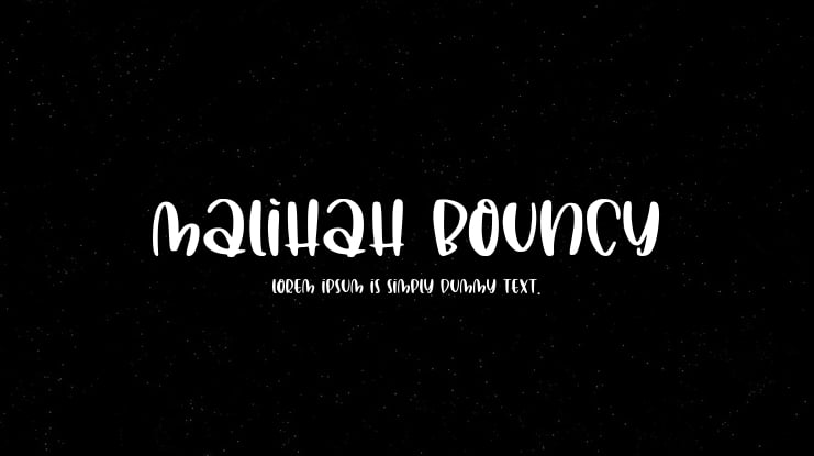 Malihah Bouncy Font