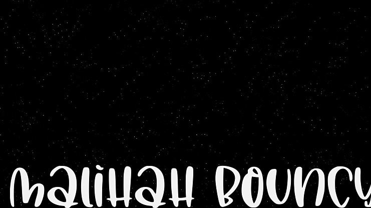 Malihah Bouncy Font