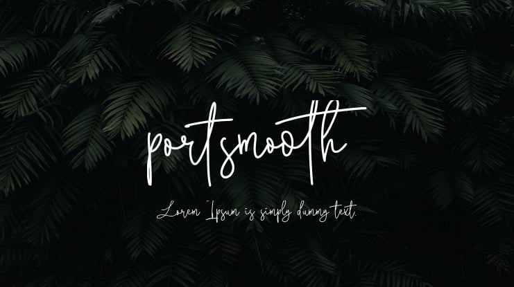 portsmooth Font